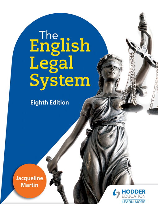 Title details for English Legal System by Jacqueline Martin - Available